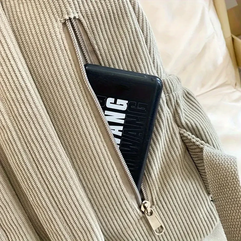 Рюкзак з брелком-медведиком вельветовий (Р-007) - фото 7 Рюкзак з брелком-медведиком вельветовий (Р-007) - фото 7