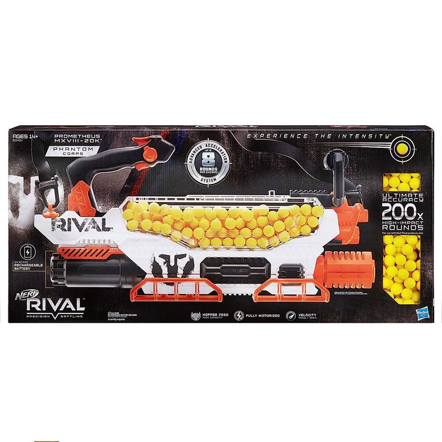 Бластер Nerf Rival Prometheus MXVIII-20K Phantom Corps (E0404) - фото 2 Бластер Nerf Rival Prometheus MXVIII-20K Phantom Corps (E0404) - фото 2