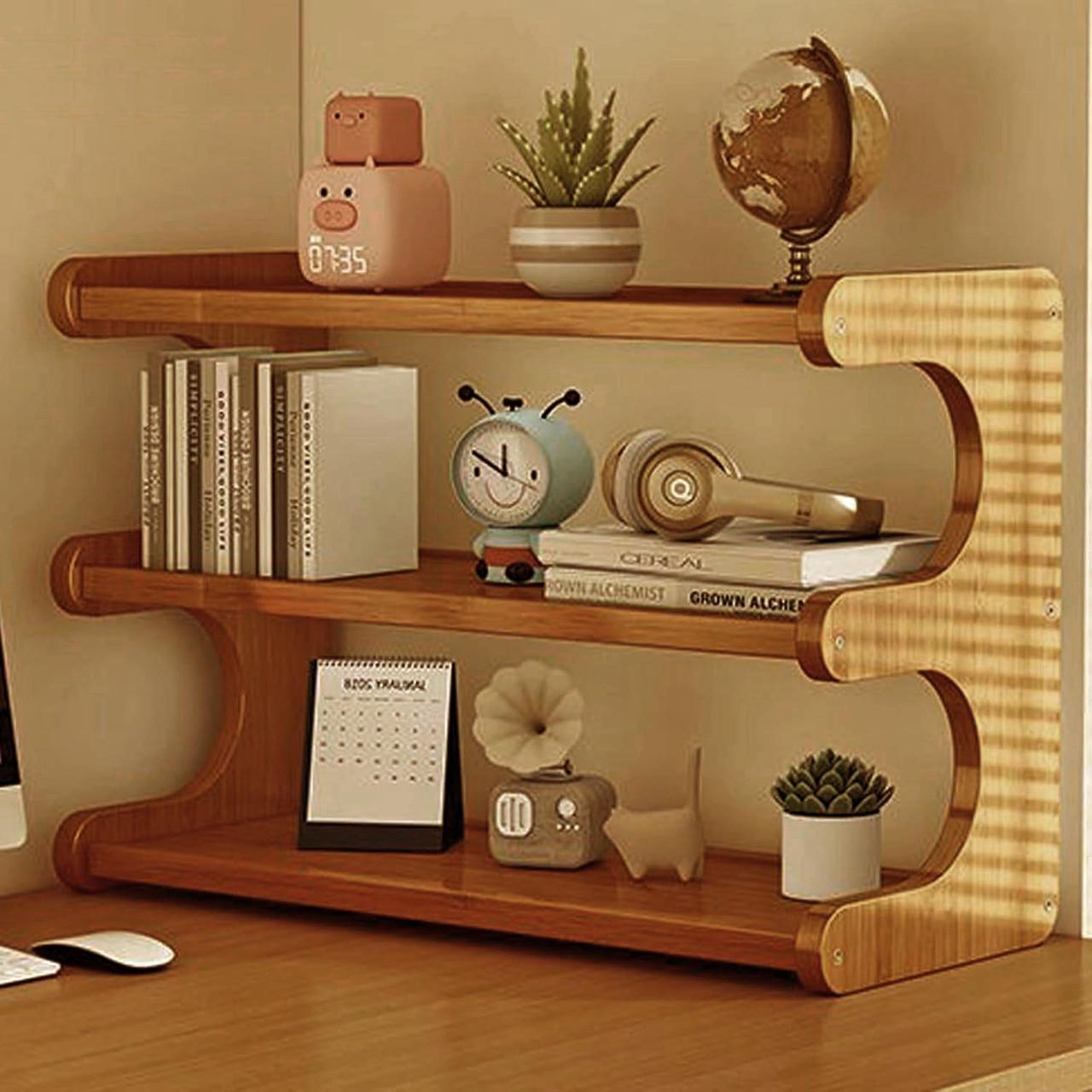 Полиця-надбудова настільна з дерева Розелін сієна (АКД-017305)