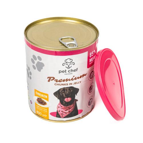 Корм влажный для взрослых собак Pet Chef с курицей 800 г - фото 3 Корм влажный для взрослых собак Pet Chef с курицей 800 г - фото 3