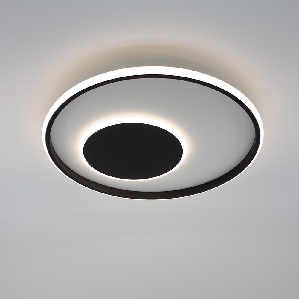 Люстра смарт светодиодная ESLLSE INFINITO R керована 60 Вт 472x54 мм Черно-белый (10571)