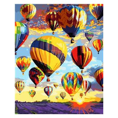 Набор для росписи по номерам Strateg Каппадокия на Западе 40х50 см (VA-1849 mt)