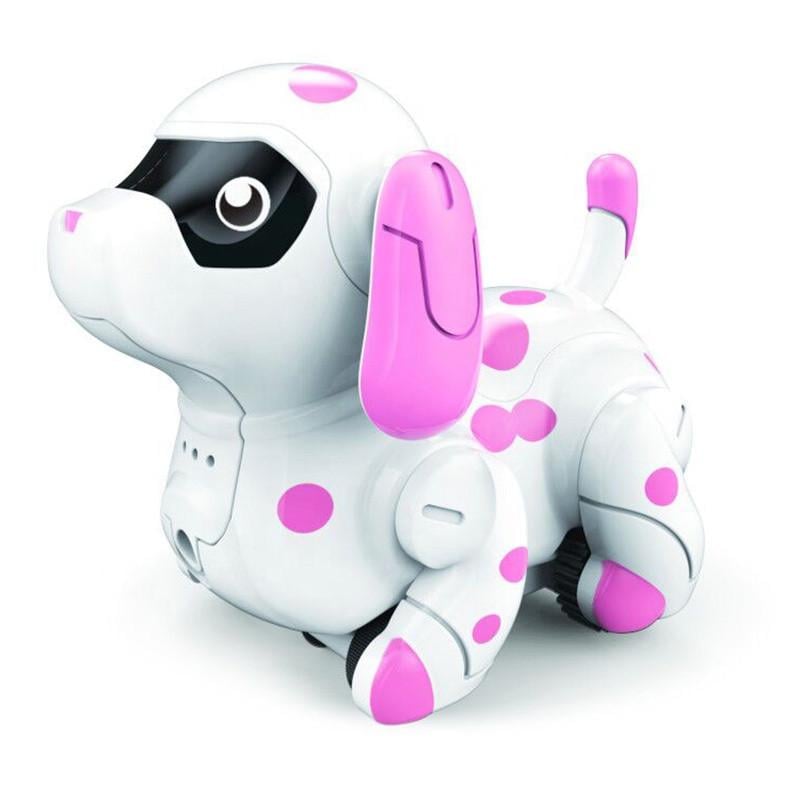 Индуктивная игрушка HAPPYCOW N777-614 собака робот с индуктивным сенсором LED Розово-Белый (SUN2987)