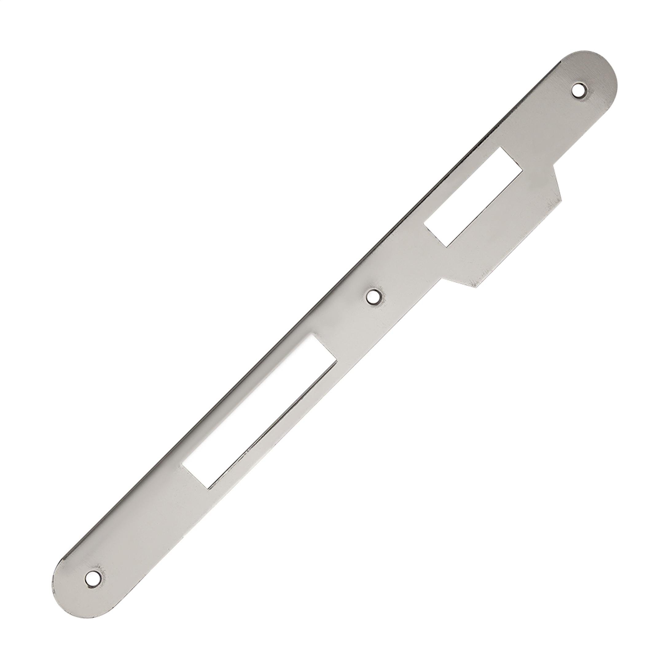 Ответная планка для замка AGB Sicurezza усиленная с отбойником Никель (B00590.11.06) Ответная планка для замка AGB Sicurezza усиленная с отбойником Никель (B00590.11.06)