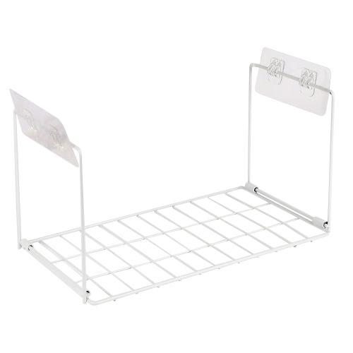 Полка навесная Stenson M крашеный металл 39х19х20 см Белый (M50215-M)