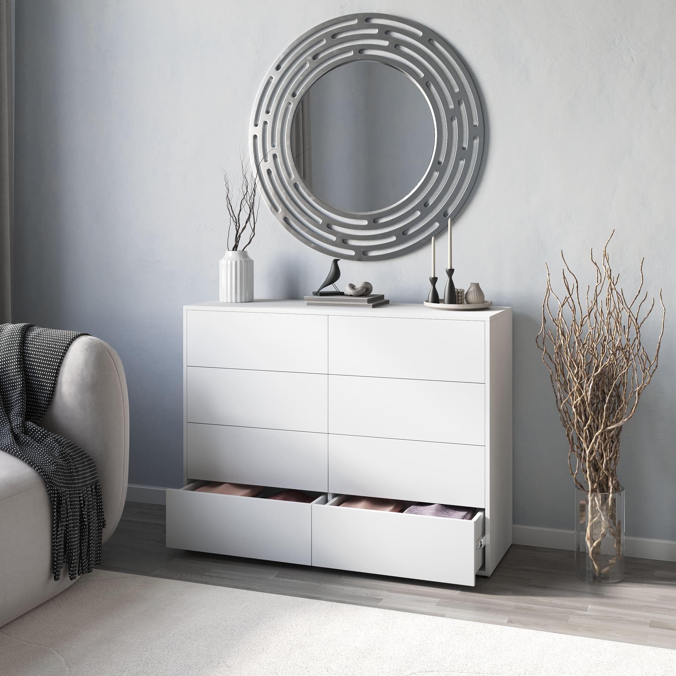 Комод на 8 ящиків Білий (380323) - фото 1