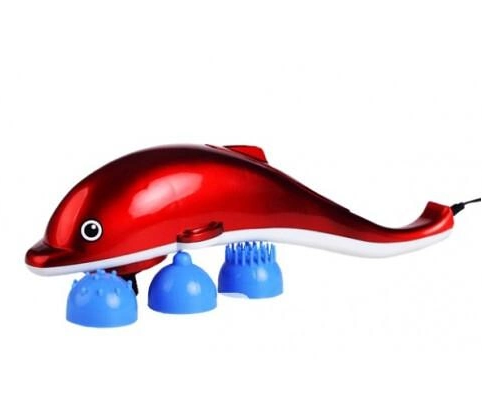 Массажер ручной Dolphin DOLF-3 с 3 насадками для тела (17848826) - фото 4