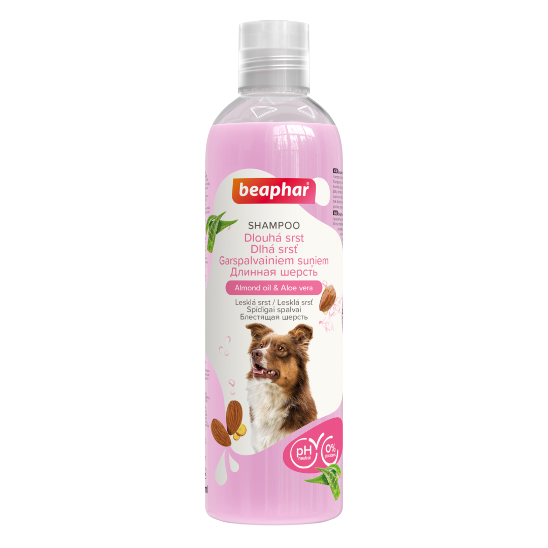 Шампунь для довгошерстих собак з мигдальною олією та Алое вера Beaphar Shampoo Almond oil & Aloe vera 250 мл (2564988400) Шампунь для довгошерстих собак з мигдальною олією та Алое вера Beaphar Shampoo Almond oil & Aloe vera 250 мл (2564988400)