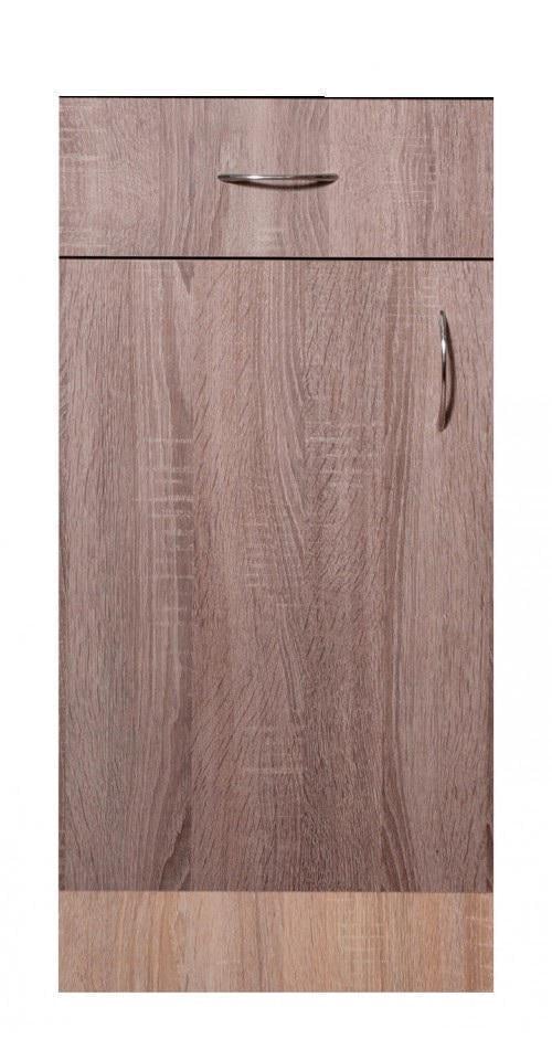 Тумба однодверна МАКСІ-МЕблі з одним ящиком без стільниці 0,6 Дуб трюфель (5102128)