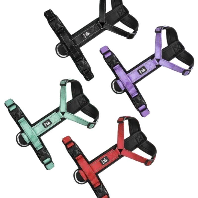 Поводок-шлея для собак на 2 кольца светоотражающая S Зеленый (1B0200) - фото 3 Поводок-шлея для собак на 2 кольца светоотражающая S Зеленый (1B0200) - фото 3