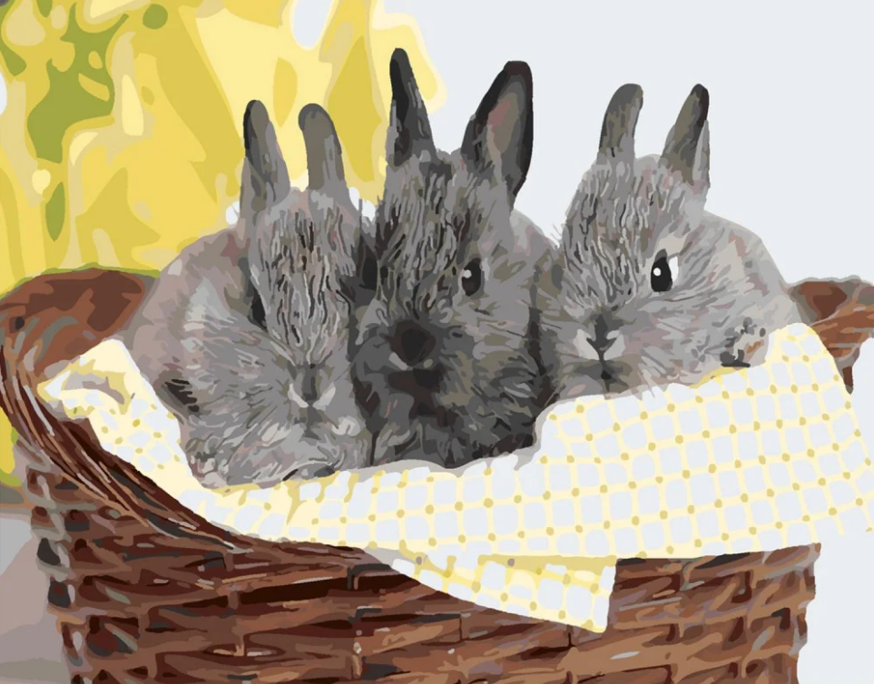 Картина за номерами Strateg Пухнастики 40x50 см (SY6314)