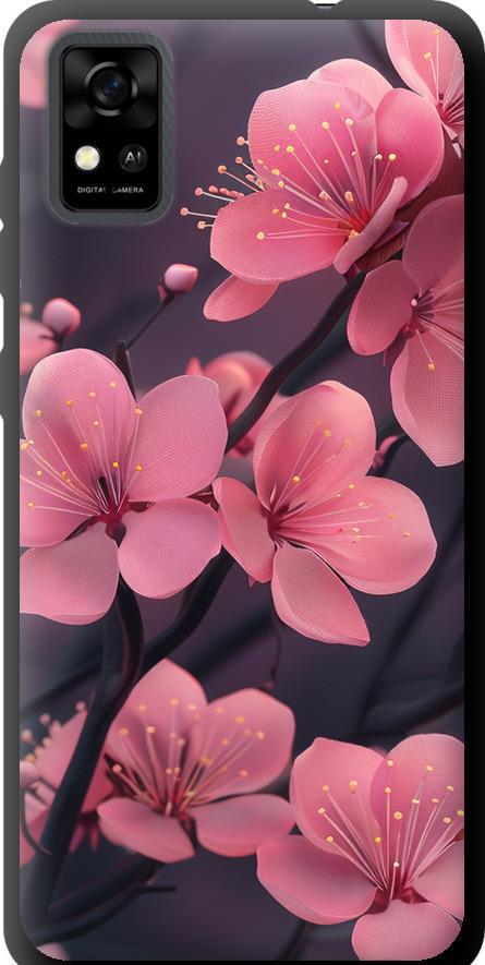 Чехол на ZTE Blade A31 Пурпурная сакура (6075b-2522-42517)