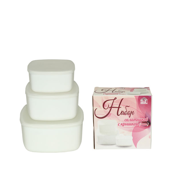 Набір салатників з кришкою SNT (MSN-40010-04-03) Набір салатників з кришкою SNT (MSN-40010-04-03)