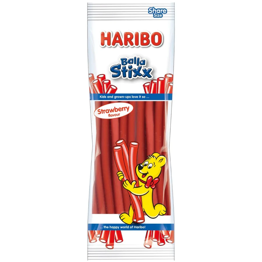 Конфеты жевательные Haribo со вкусом клубники Balla Stixx Strawberry 170 г (2054356074)