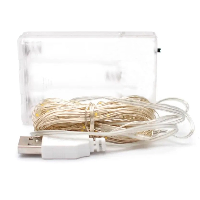 Гірлянда LED тепле світло 200 світлодіодів 20 м USB (42218) - фото 2