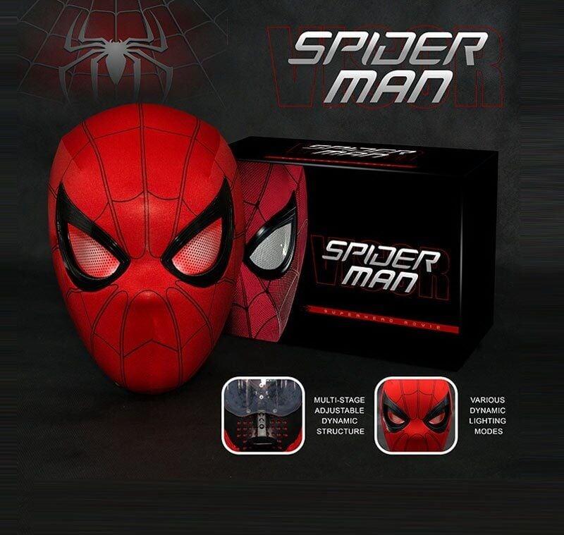 Маска карнавальная детская Человек-Паук с аккумулятором и подсветкой глаза открывающиеся и светящиеся (30101180) - фото 3 Маска карнавальная детская Человек-Паук с аккумулятором и подсветкой глаза открывающиеся и светящиеся (30101180) - фото 3