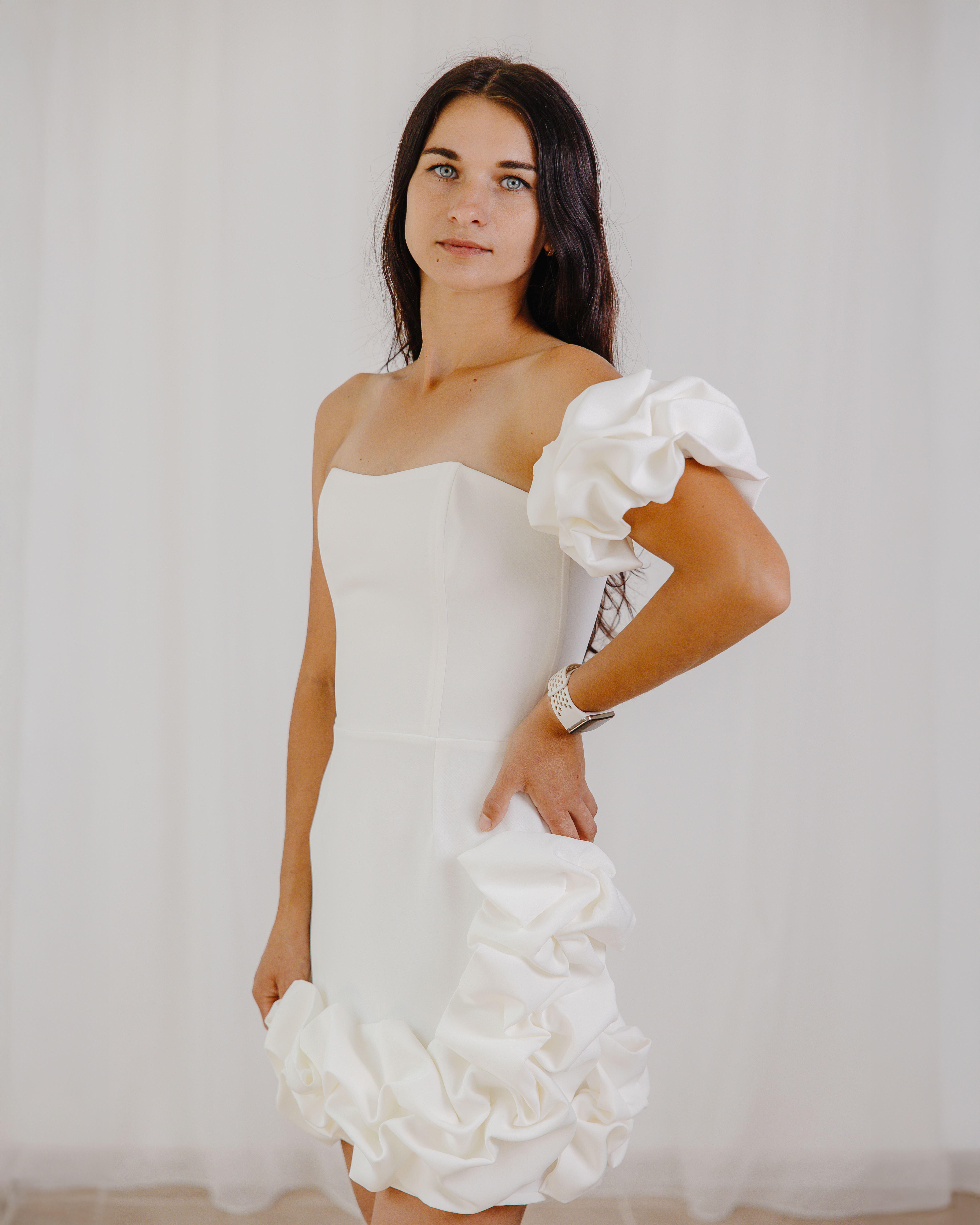 Платье вечернее XS Белый (0002369-XS) Платье вечернее XS Белый (0002369-XS)