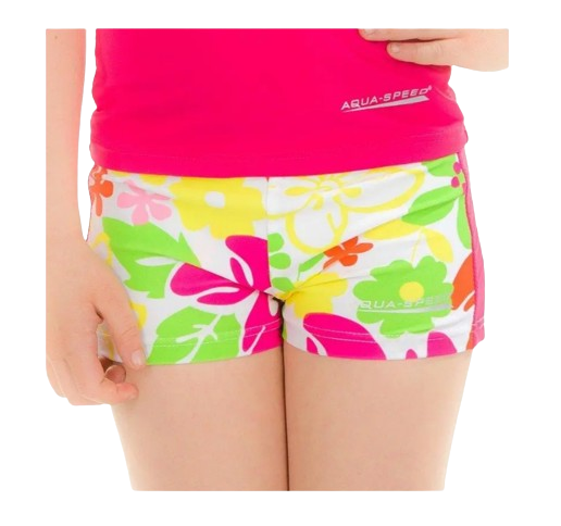 Плавки-шорти дитячі для дівчат Aqua Speed ​​FLOWER SHORTS 2117 р. 122 см Різнокольоровий (373-122)