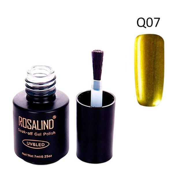 Гель-лак для ногтей Rosalind 7 мл Q07 Желтый витражный - фото 1