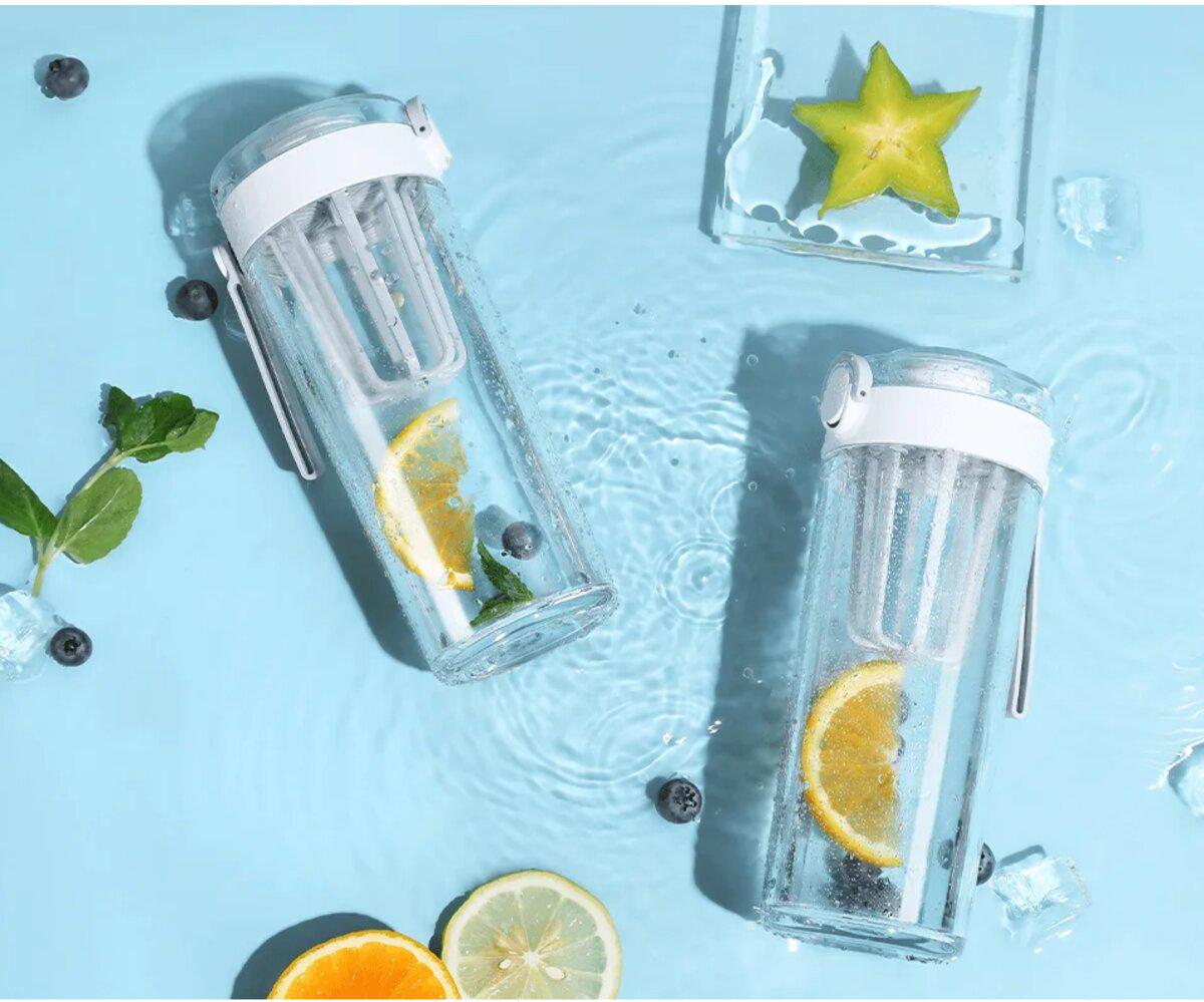 Пляшка для води спортивна Mijia Tritan Water Cup 600 мл White (SJ010501XW) - фото 4