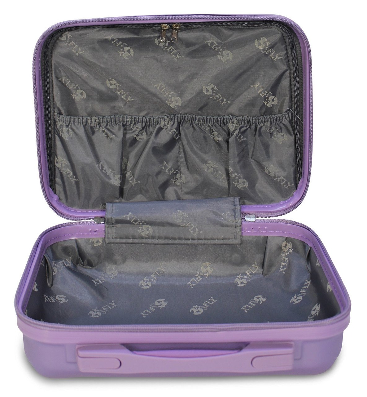 Кейс-пілот ручна поклажа Fly К147 30х37х18 см Срібно-фіолетовий - фото 6 Кейс-пілот ручна поклажа Fly К147 30х37х18 см Срібно-фіолетовий - фото 6