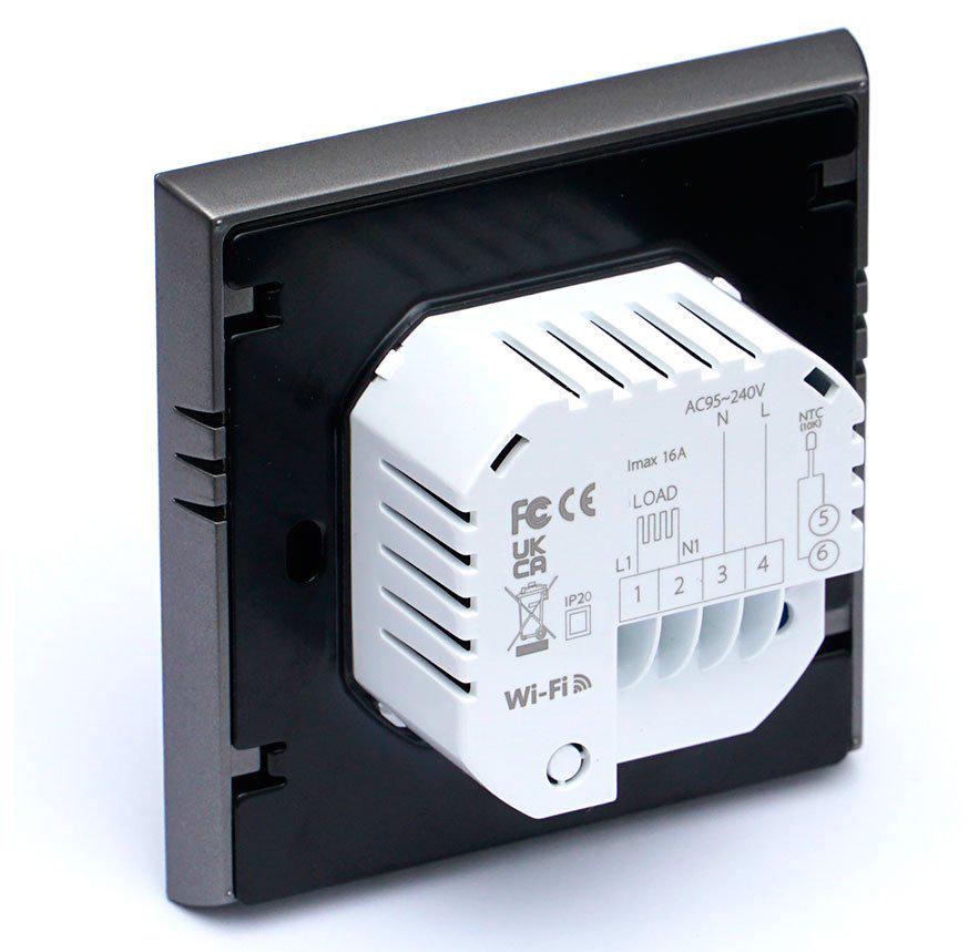 Терморегулятор программированный Heat Plus BHT-6000-S Wi-Fi Серый (7191) - фото 3 Терморегулятор программированный Heat Plus BHT-6000-S Wi-Fi Серый (7191) - фото 3