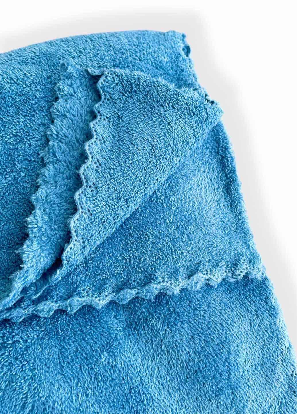 Комплект однотонных полотенец микрофибра 2 шт. (21-5) - фото 3