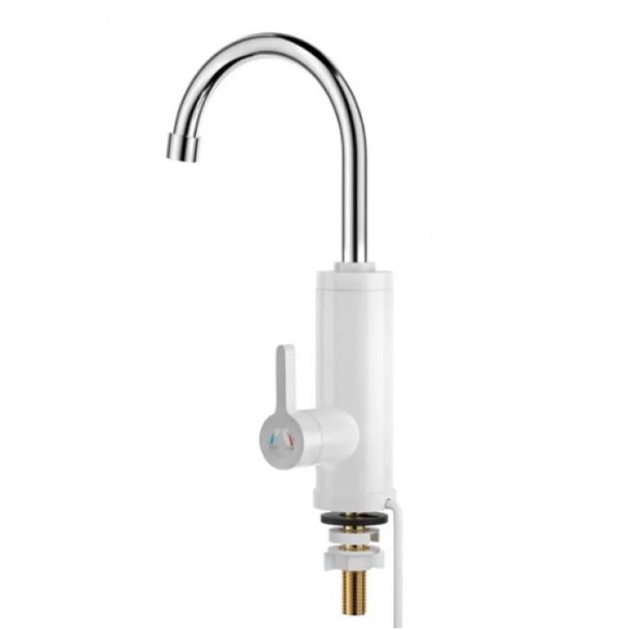 Проточний водонагрівач з екраном електричний Білий