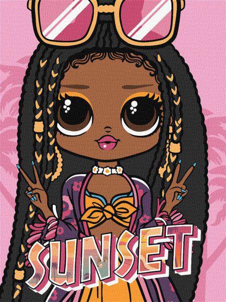 Картина номерів Ideyka L.O.L. Surprise! OMG Sunset 30x40 см (KHO6276)