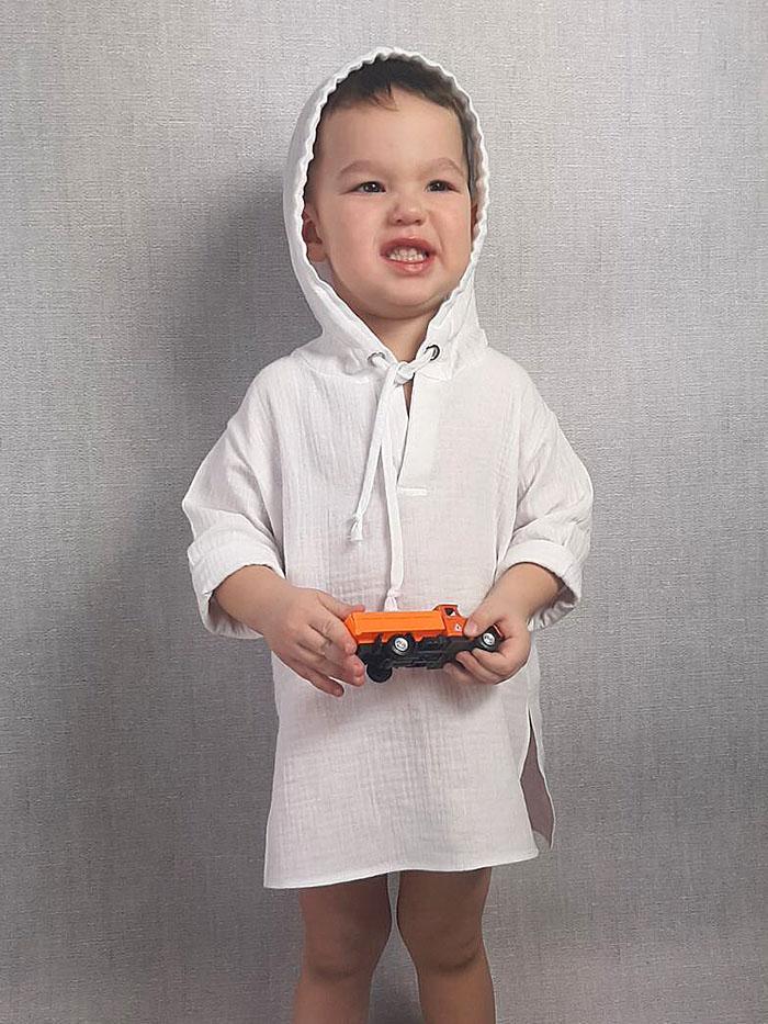 Парео JULA KIDS 80-86 см Белый Энтони