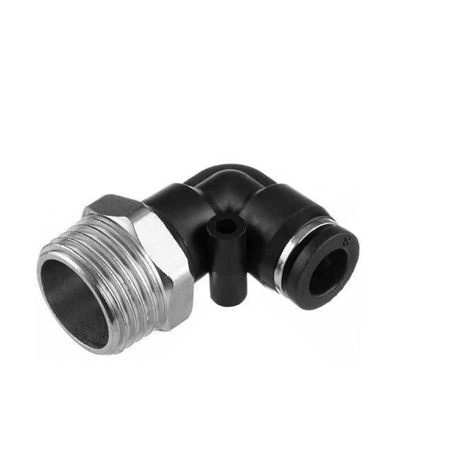 Соединение цанговое L-образное Intertool для полиуретановых шлангов 8 мм 1/2" наружная резьба (PT-2342)