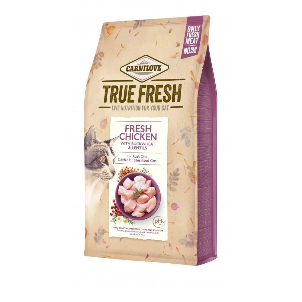 Корм сухой для взрослых котов Carnilove True Fresh с курицей 1,8 кг (арт.172163)