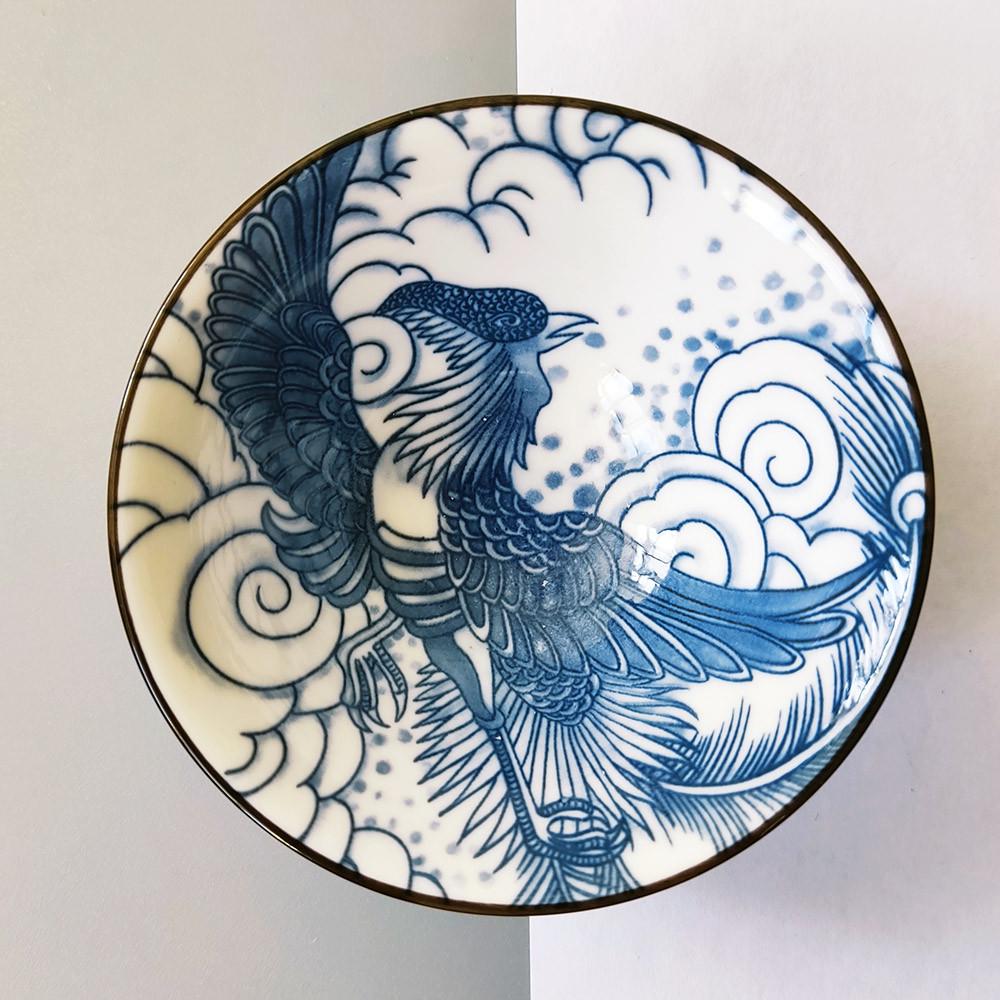 Пиала для чая Феникс фарфоровая 90 мл