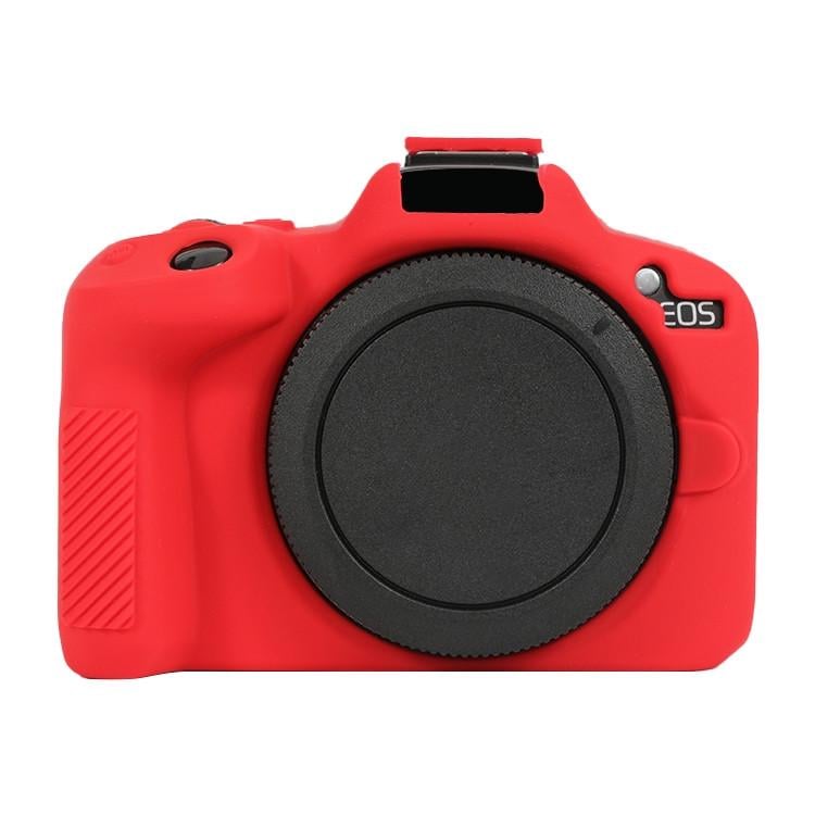 Чехол для фотоаппаратов Canon EOS R50 защитный силиконовый Красный