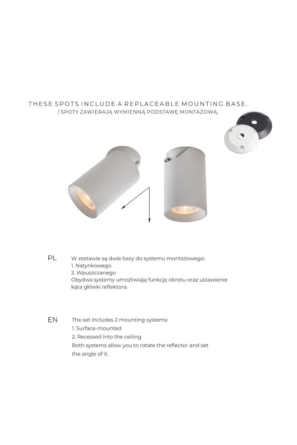 Спот Zuma Line TLS006-WH Tore (21248312) - фото 3 Спот Zuma Line TLS006-WH Tore (21248312) - фото 3