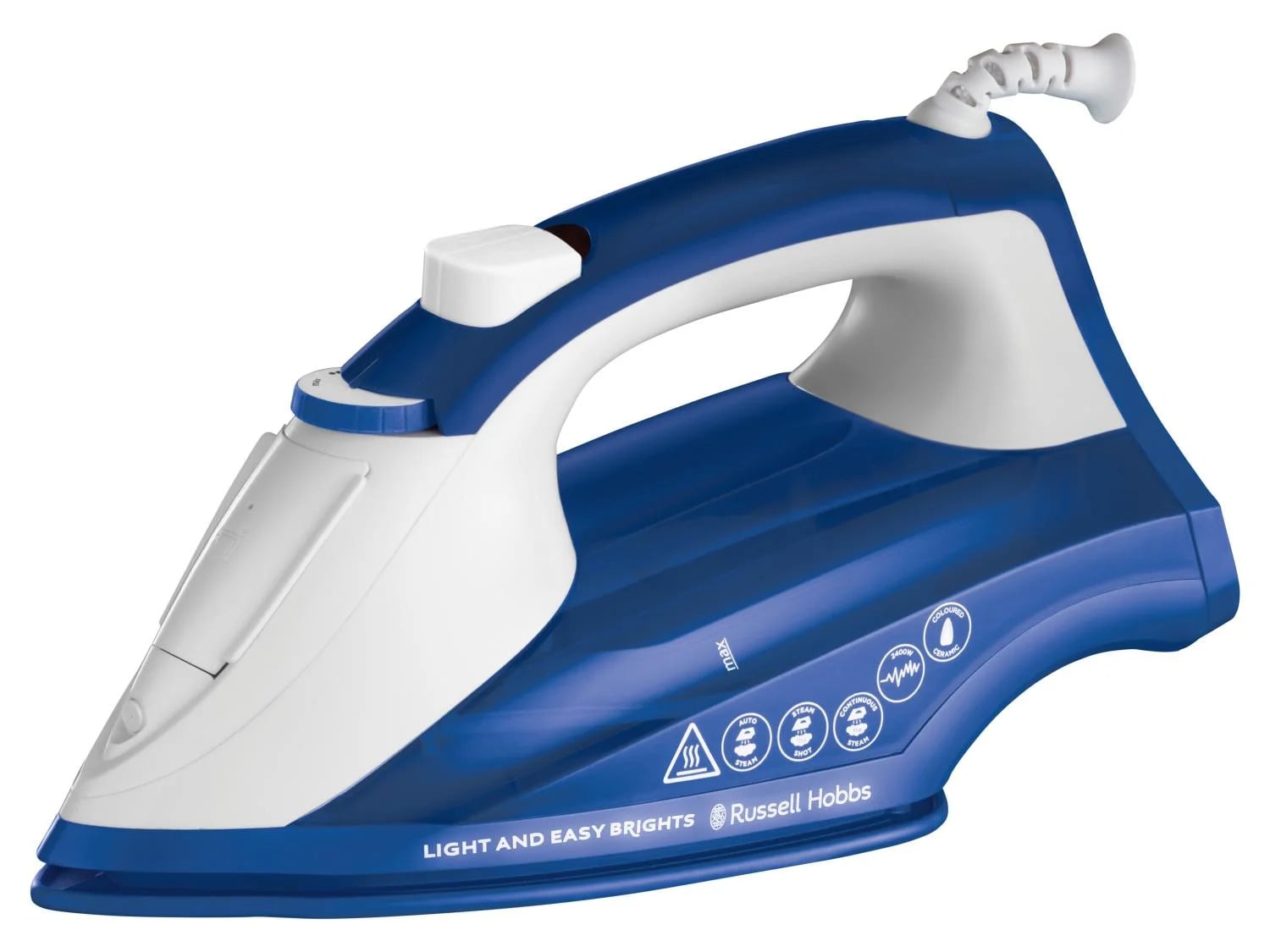 Утюг паровой Russell Hobbs 28440-56 2400 Вт керамическая подошва Синий (28100470) Утюг паровой Russell Hobbs 28440-56 2400 Вт керамическая подошва Синий (28100470)