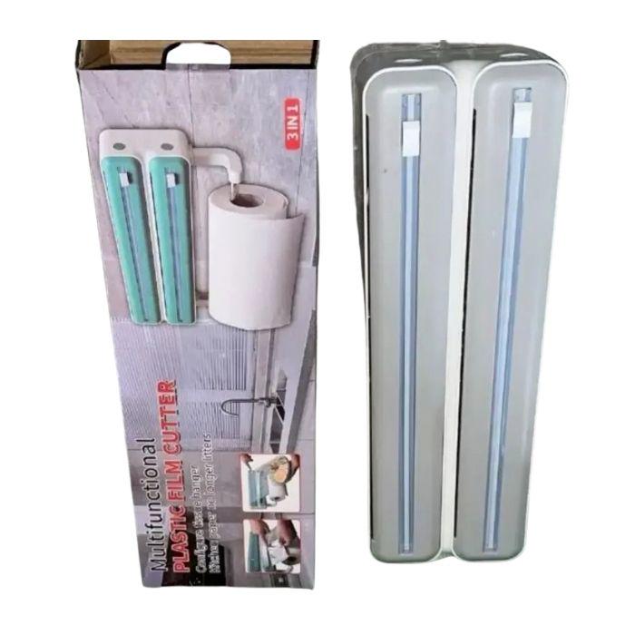 Диспенсер кухонный Plastic Film Cutter PLAT-01 3в1 для пленки фольги и полотенец - фото 6 Диспенсер кухонный Plastic Film Cutter PLAT-01 3в1 для пленки фольги и полотенец - фото 6