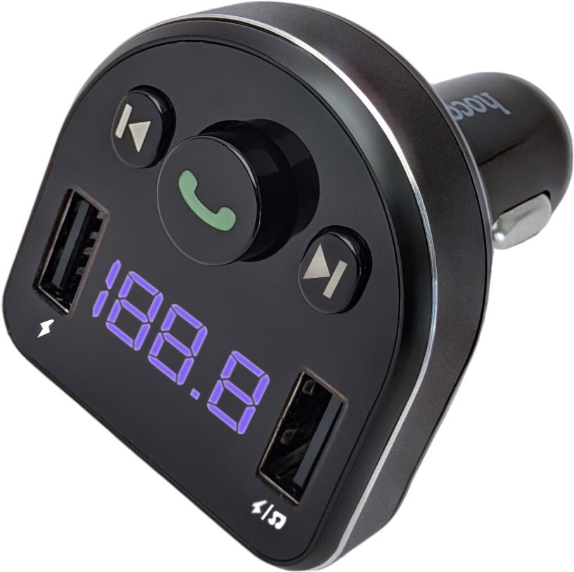 Модулятор автомобільний FM Hoco DE1 (25069)