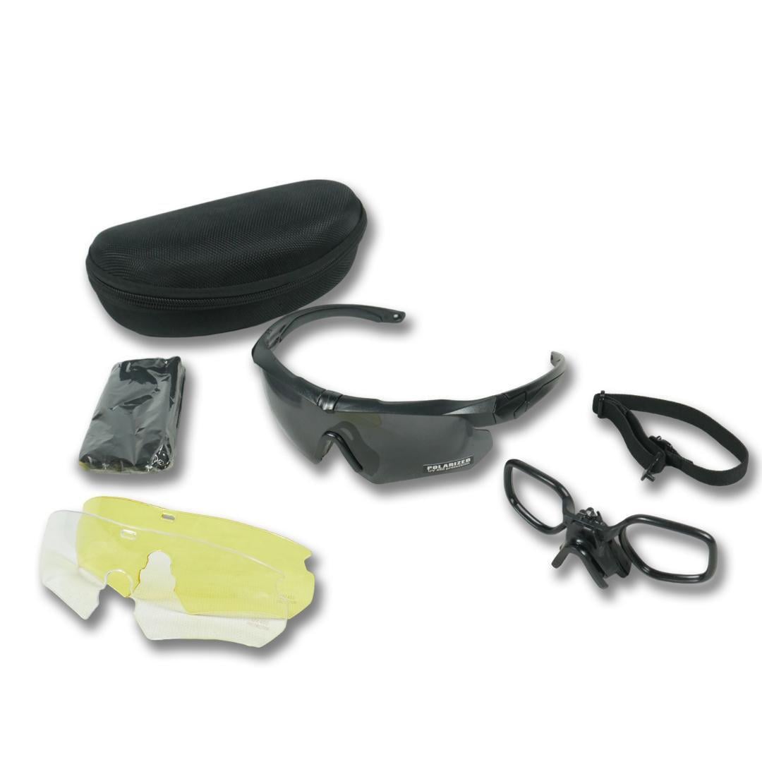 Очки Polarized uv400 C5 с 3 линзами Черный (19557967)