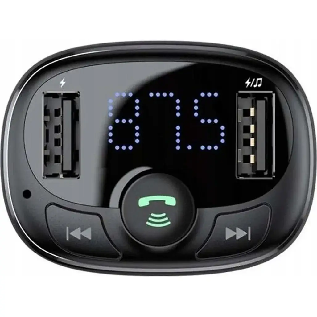 FM-трансмиттер BASEUS T Shaped S-09A Bluetooth MP3 Player Standard Edition CCMT000001 Black - фото 2