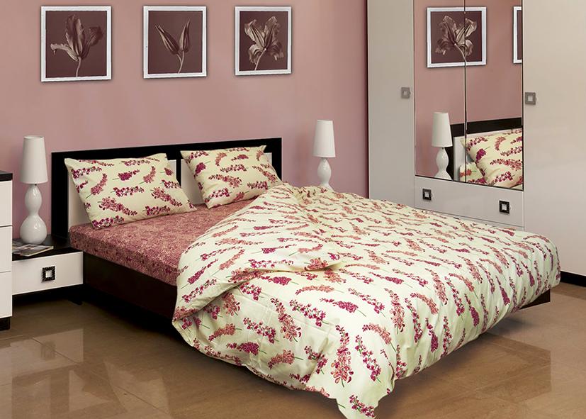 Комплект постельного белья Zastelli Delphinium/Dentelle бязь семейный 2х145х210 см Разноцветный (10670)