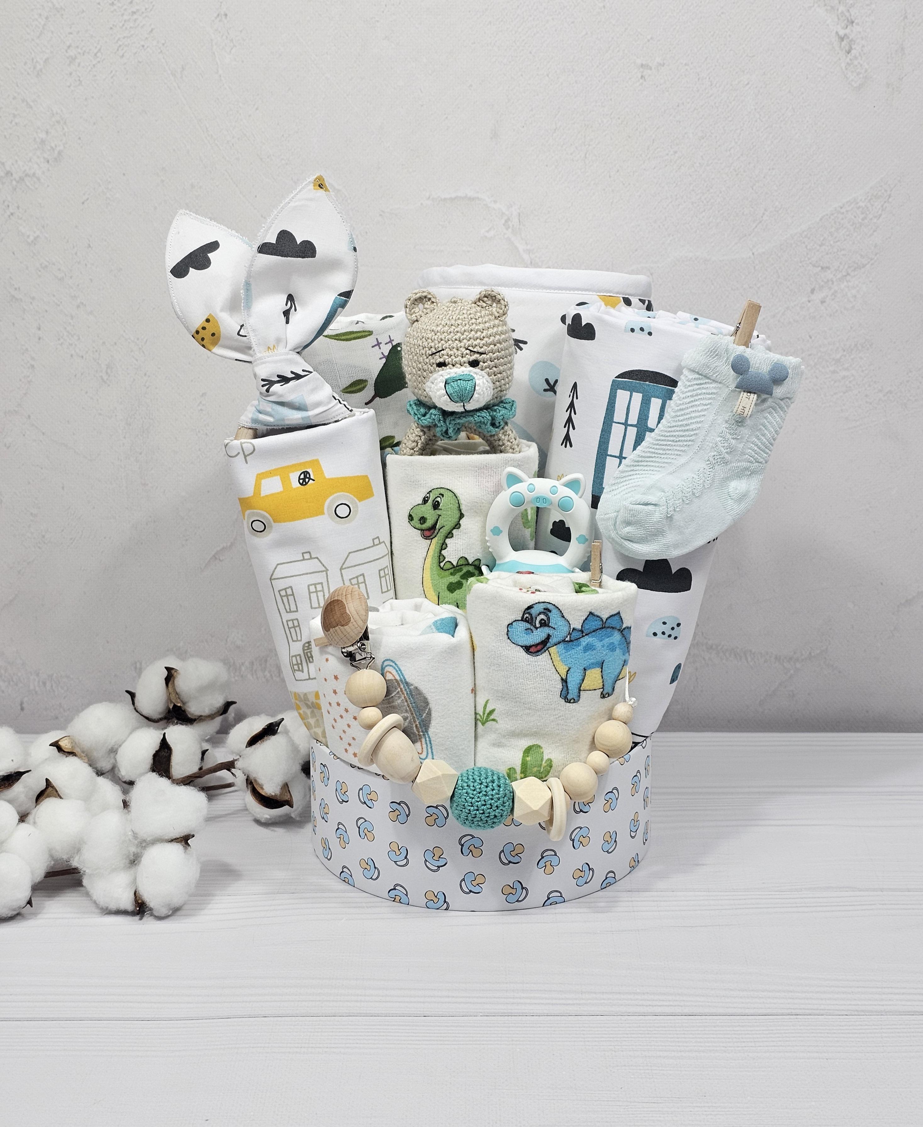 Букет пеленок для младенцев a.l.babybox Дино (BU 28457709)