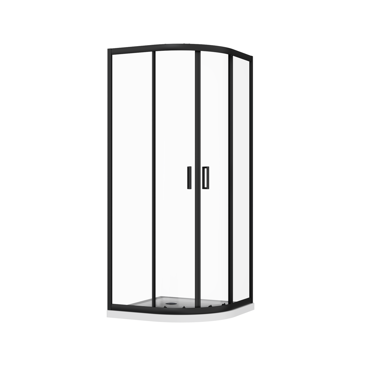 Душевая кабина стеклянная AVKO Glass RDS06 90х90х190 см Black (2371516780)