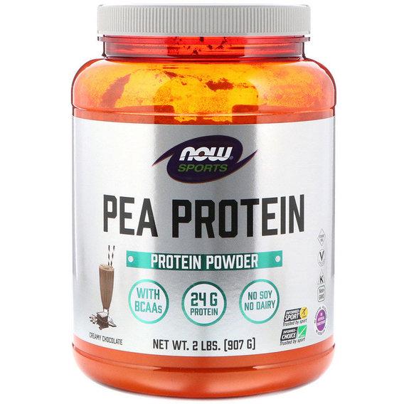 Протеин NOW Foods Pea Протеин 907 г 20 порций Сливочный Шоколад (000003223)