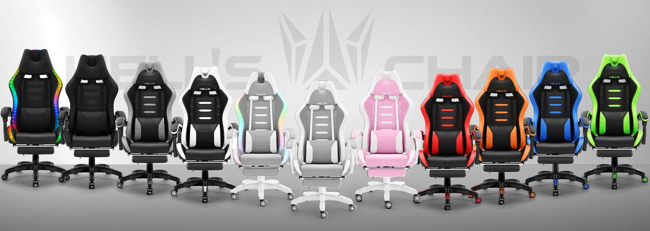 Комп'ютерне крісло Hell's HC-1039 тканина LED RGB Чорний (5907196010668) - фото 7 Комп'ютерне крісло Hell's HC-1039 тканина LED RGB Чорний (5907196010668) - фото 7