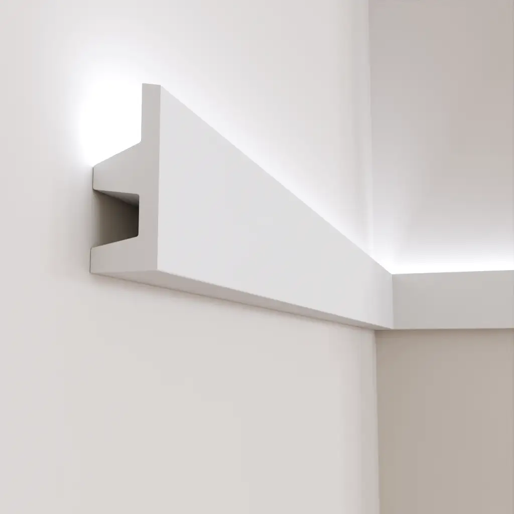 Молдинг полиуретановый Tesori KF 501 для LED освещения 62x25x2000 мм (22603873)