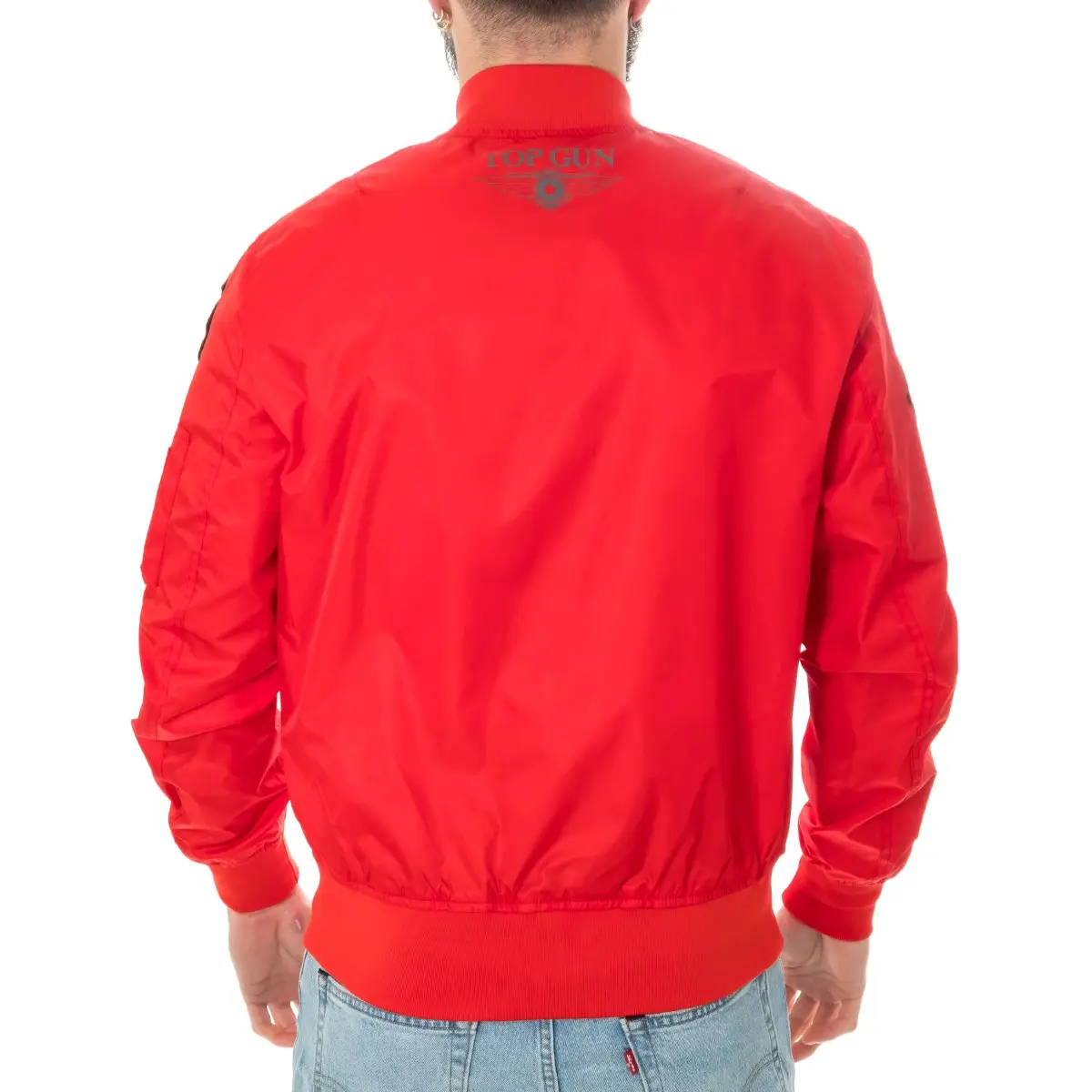 Ветровка Top Gun MA-1 Lightweight Nylon Bomber With Patches 2XL Red (TGJ1540P-SR2XL) - фото 5