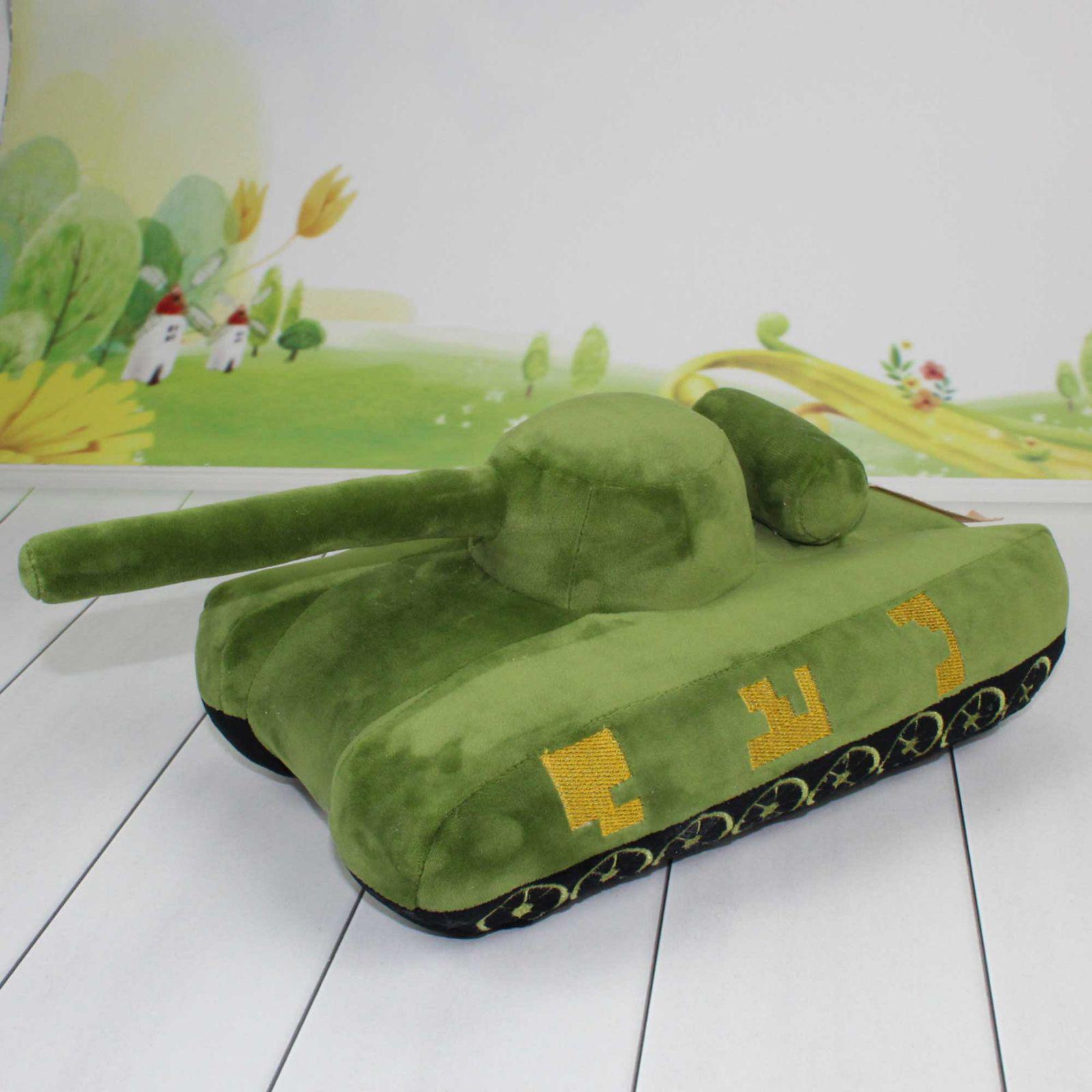 Мягкая игрушка танк Леопард Копиця 32 см Зеленый