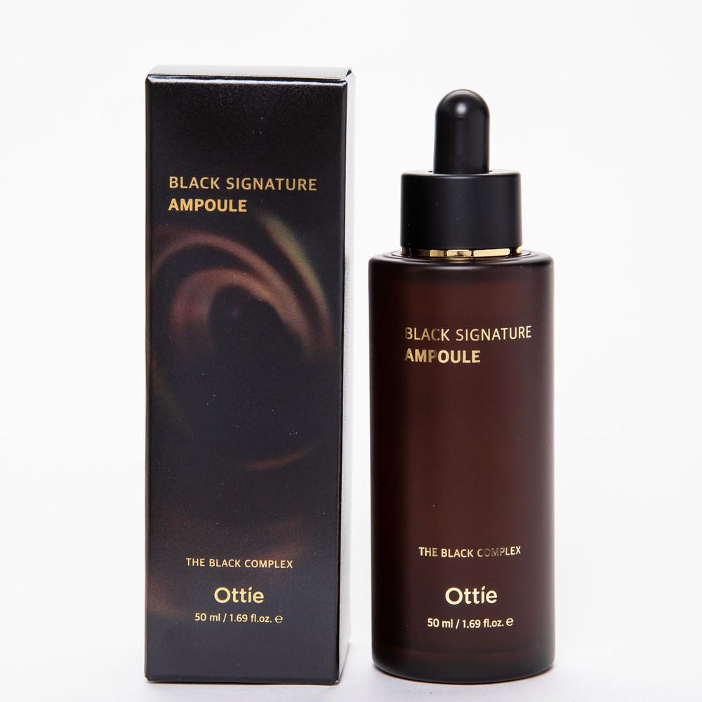 Сыворотка ампульная омолаживающая Ottie Black Signature Ampoule с муцином улитки 50 мл (8809276016348)