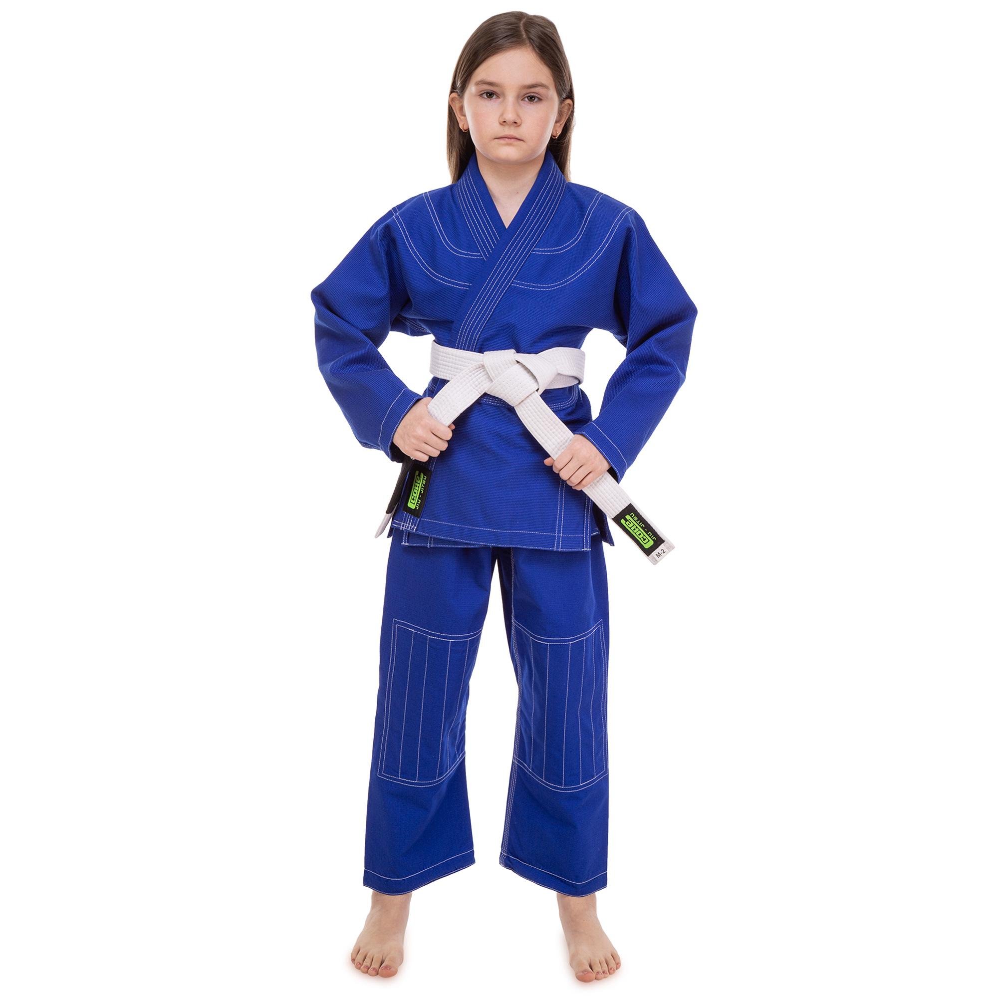 Кімоно джиу-джитсу Core CO-3139-M 350 г/м2 130 см Синій (6936116105552)